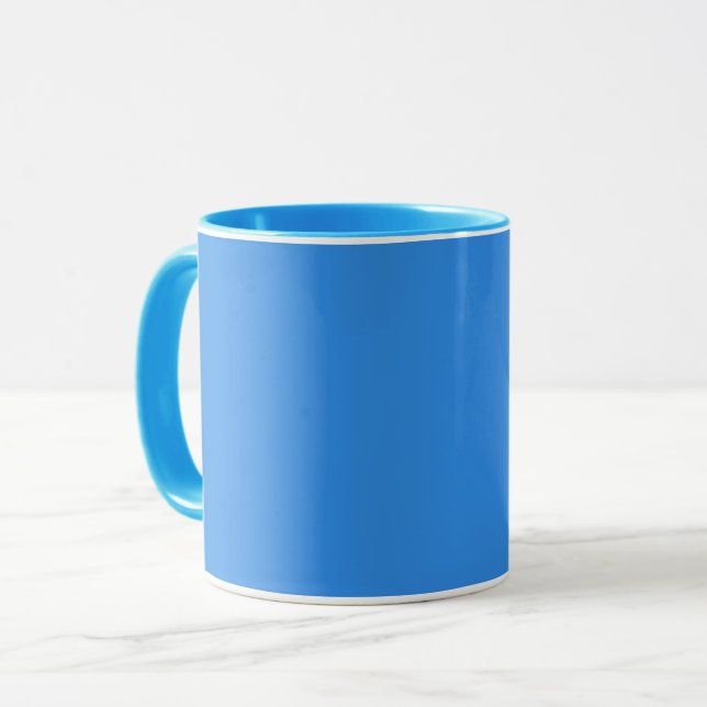 Bleu de France  (solid colour) Mug (Front Left)