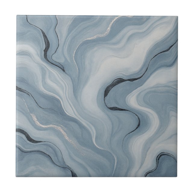 Bleu de Savoie Serenity – Artistic Edition Ceramic Tile (Front)
