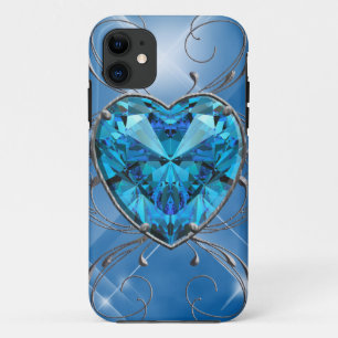 Bleu Heart Gem iPhone 11 Case