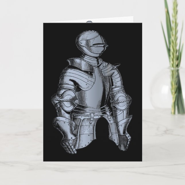 Bleu Knight Greeting Card (Front)