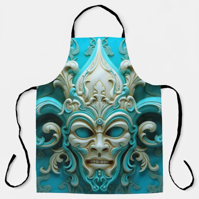 Bleu Mask Apron (Front)