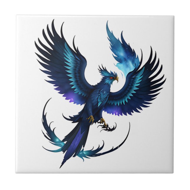 bleu phoenix ceramic tile (Front)