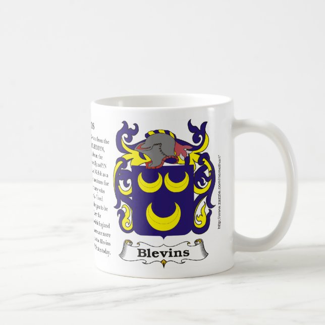Blevins Family Crest Mug (Right)