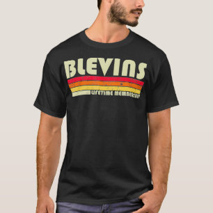 BLEVINS Surname Funny Retro Vintage 80s 90s Birthd T-Shirt