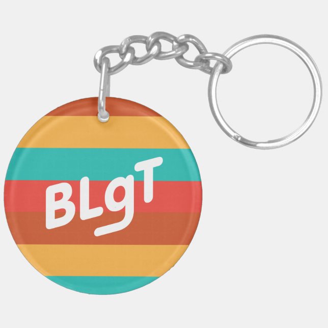 BLgT Stripe Flag Key Ring (Back Left)