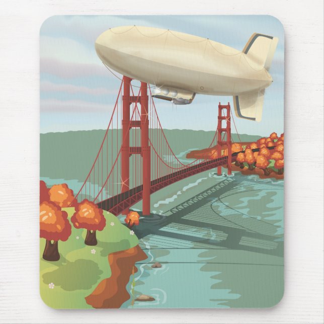 Blimp Airship Mouse Pad (Front)
