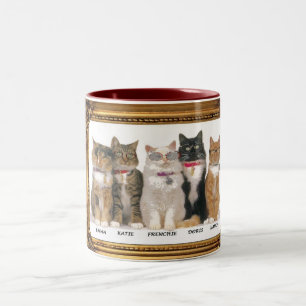 BLIND AS A CAT, Two-Tone COFFEE MUG