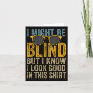 Blind Blindness Awareness Blind People Visually Fu Card