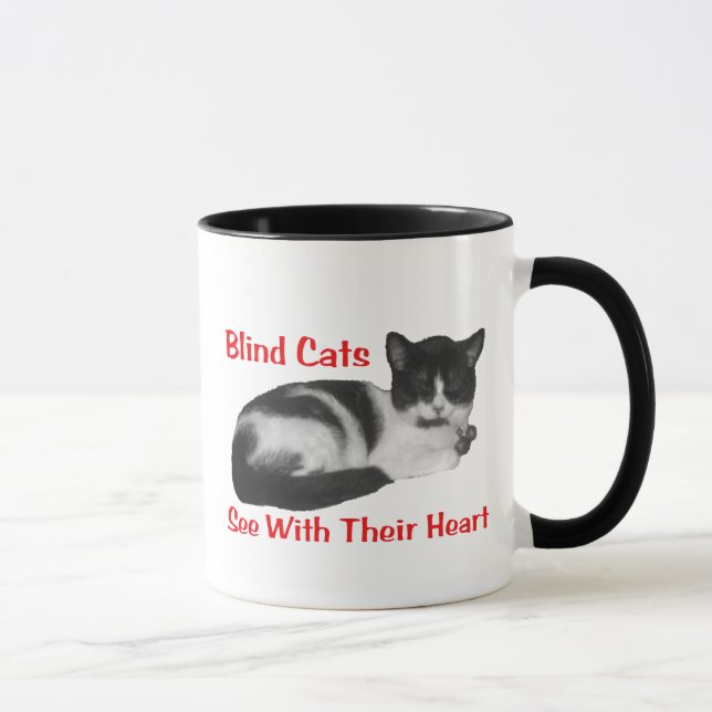 Blind Cat Mug (Right)