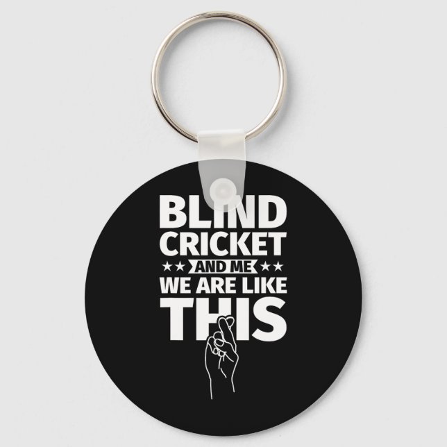 Blind Cricket An Me  Key Ring (Front)