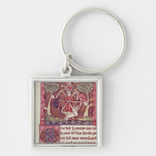 Blind goddess Fortune with King Arthur Key Ring