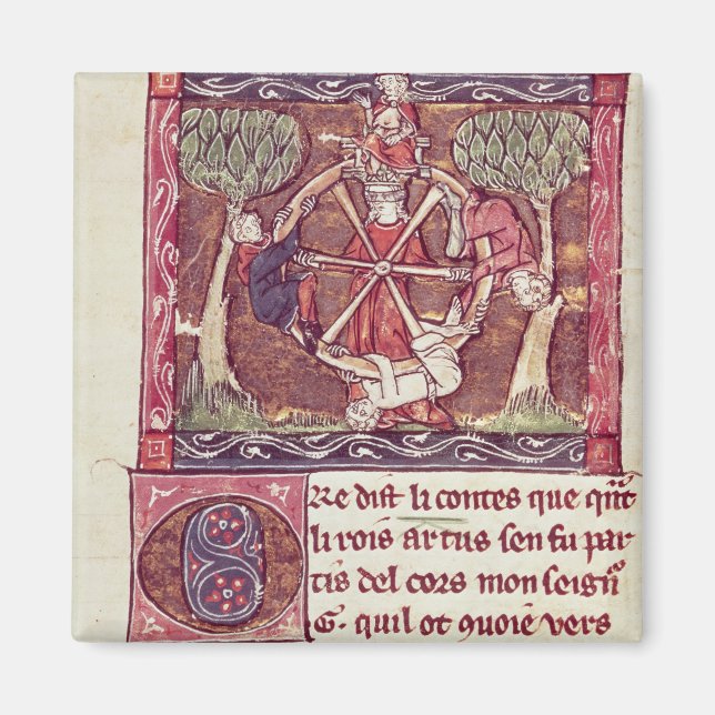 Blind goddess Fortune with King Arthur Magnet (Front)