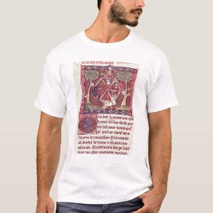 Blind goddess Fortune with King Arthur T-Shirt