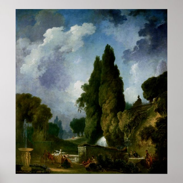 Blind Man’s Bluff – Fragonard Rococo Art Poster (Front)