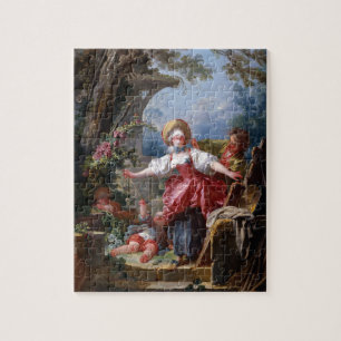 Blind-Mans Bluff by Jean-Honore Fragonard Jigsaw Puzzle