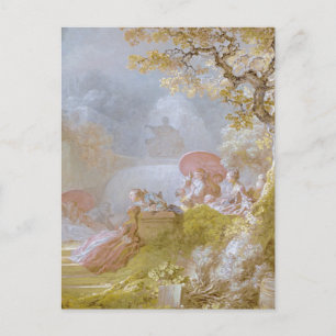 Blind Man's Bluff by Jean Honore Fragonard Postcar Postcard
