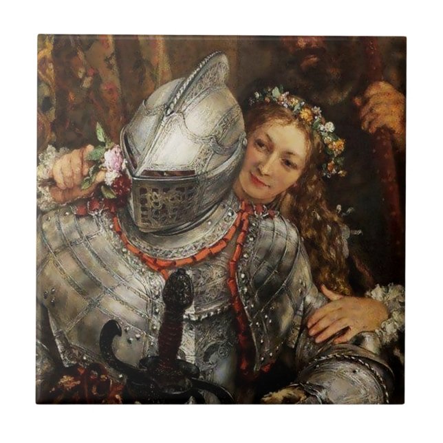 Blind Mans Buff by Adolph Menzel Ceramic Tile (Front)