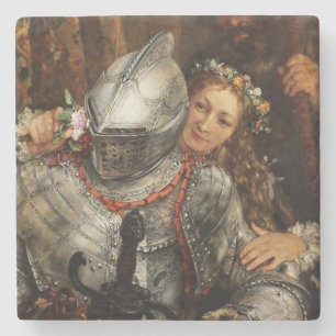 Blind Mans Buff by Adolph Menzel Stone Coaster