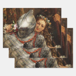 Blind Mans Buff by Adolph Menzel Wrapping Paper Sheet