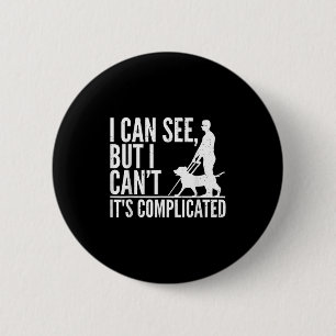 Blind Person Art For Men Women Blind People Sight  6 Cm Round Badge