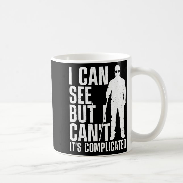 Blind Person Art For Men Women Blind People Sight  Coffee Mug (Right)