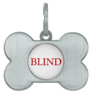 Blind Pet Tag - Red