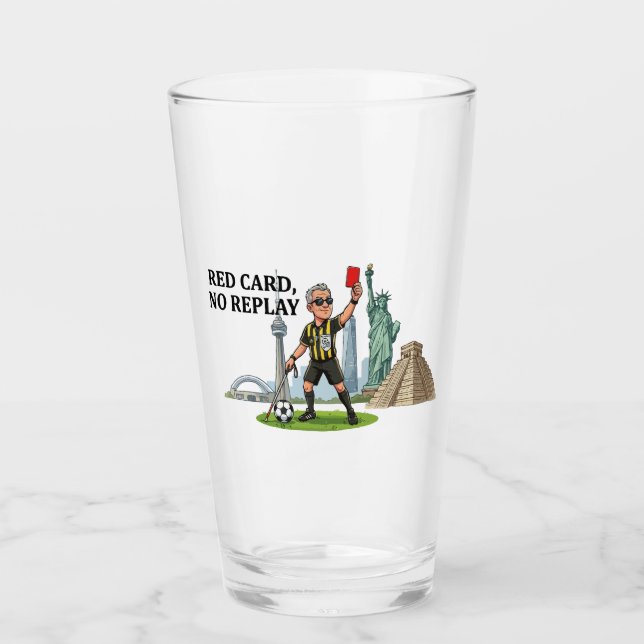 Blind Referee Red Card Glass (Front)