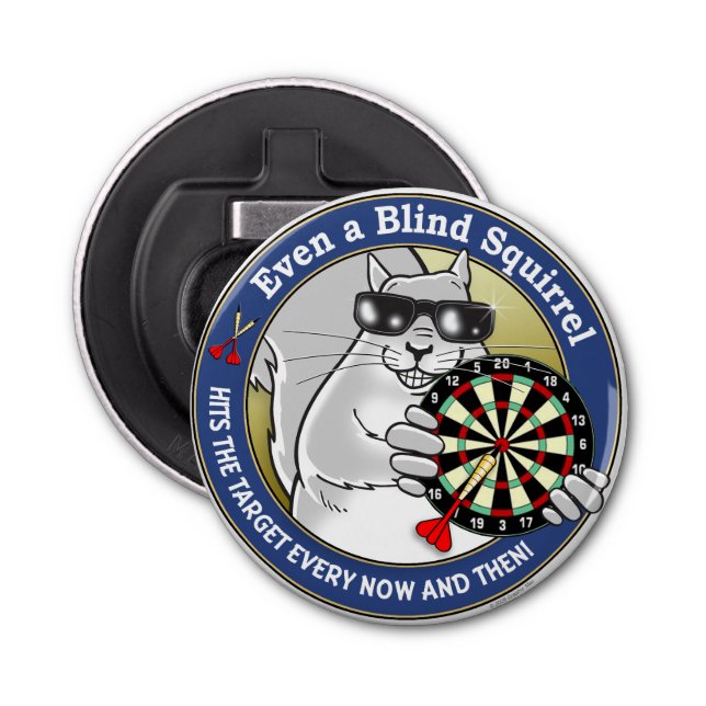 Blind Squirrel Darts Bottle Opener (Front)