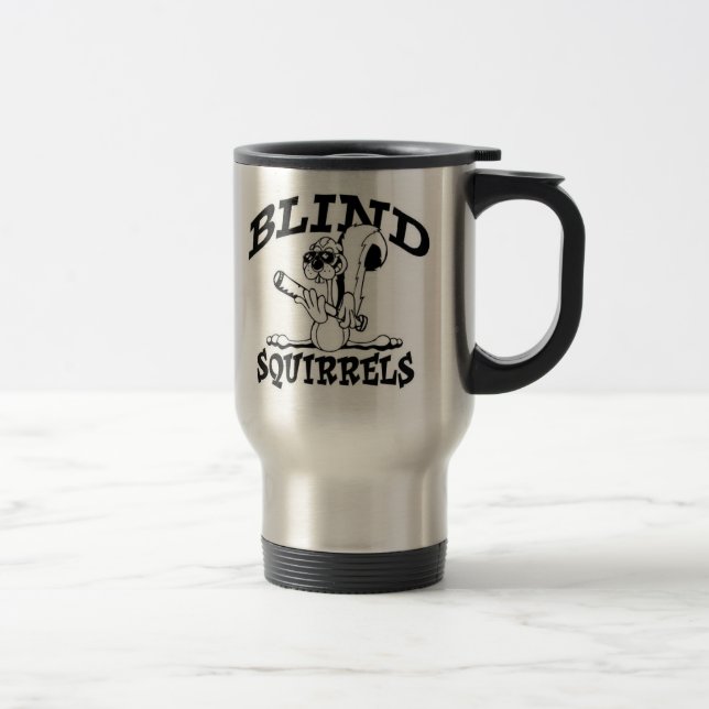 Blind Squirrel Travel Mug (Transparent Background) (Right)