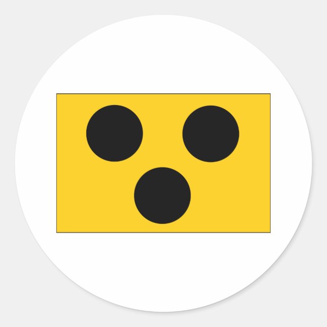Blind Symbol Classic Round Sticker (Front)