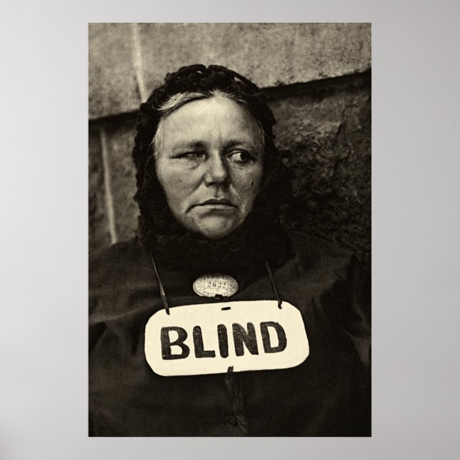Blind Woman, New York  1917 Poster (Front)