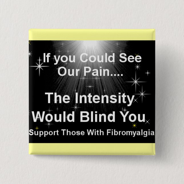 Blinding pain 15 cm square badge (Front)