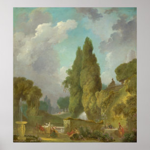 Blindman's Buff - Jean Fragonard Fine Art Poster
