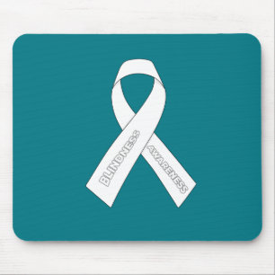 Blindness Awareness Ribbon Mouse Pad