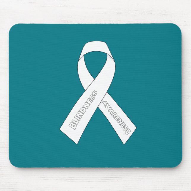 Blindness Awareness Ribbon Mouse Pad (Front)