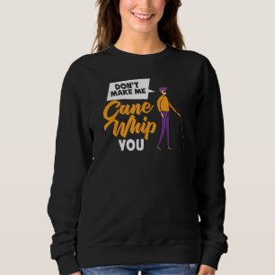 Blindness Cane Blind Walking Stick Braille 1 Sweatshirt