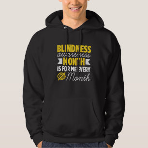 Blindness For Blind People Blind Person Braille Re Hoodie