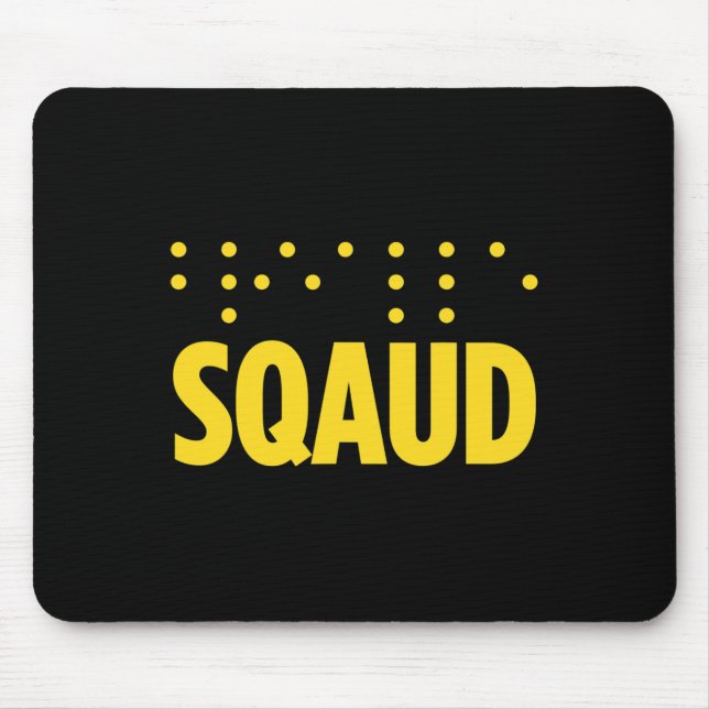 Blindness For Blind People Blind Person Braille Re Mouse Pad (Front)