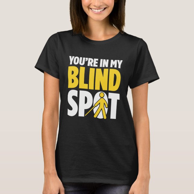 Blindness For Blind People Blind Person Braille Re T-Shirt (Front)