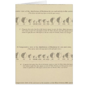 Blindness, Statistical US Lithograph 1870