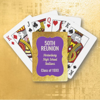 Bling! 50th Class Reunion Classic Playing Cards