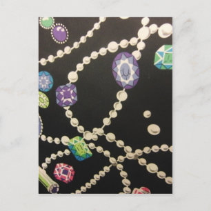 Bling and Pearls Postcard