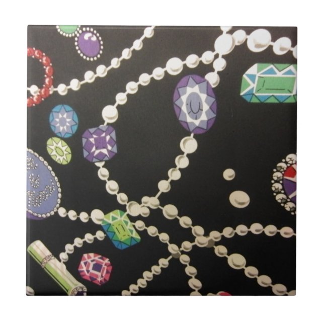 Bling and Pearls Tile (Front)