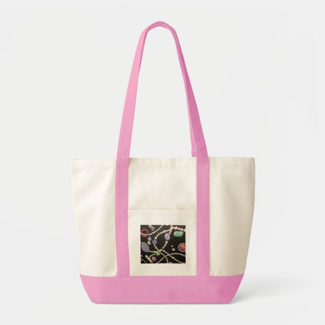 Bling and Pearls Tote Bag (Front)