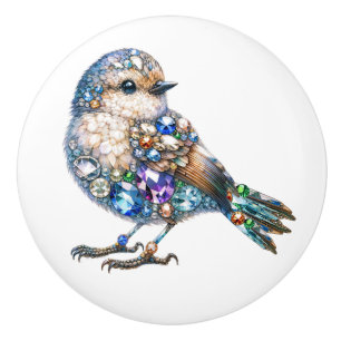 Bling Birds Theme  Ceramic Knob