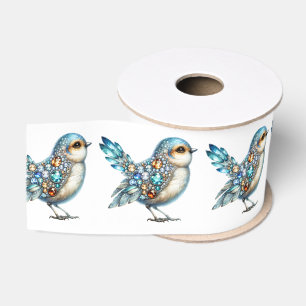 Bling Birds Theme Grosgrain Ribbon