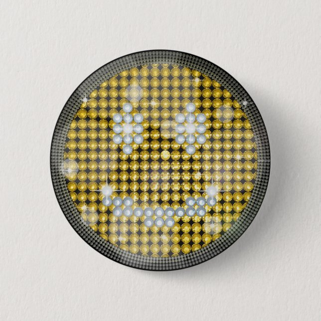 BLING BLING 6 CM ROUND BADGE (Front)