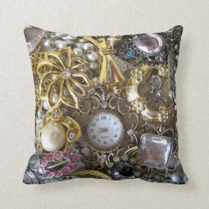 bling bling jewellery collection cushion