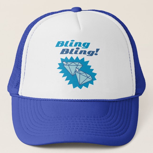 Bling Bling Trucker Hat (Front)
