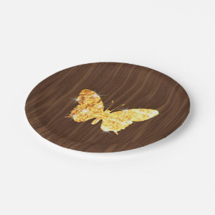 Bling Butterfly Paper Plate